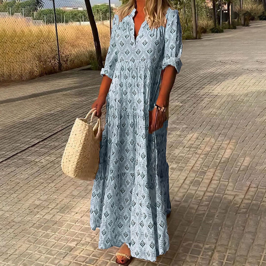 Vanessa – Floral Boho Maxi Dress - Image 2