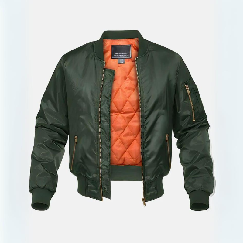 Krzysztof – Klasyczna męska kurtka bomber z ociepleniem