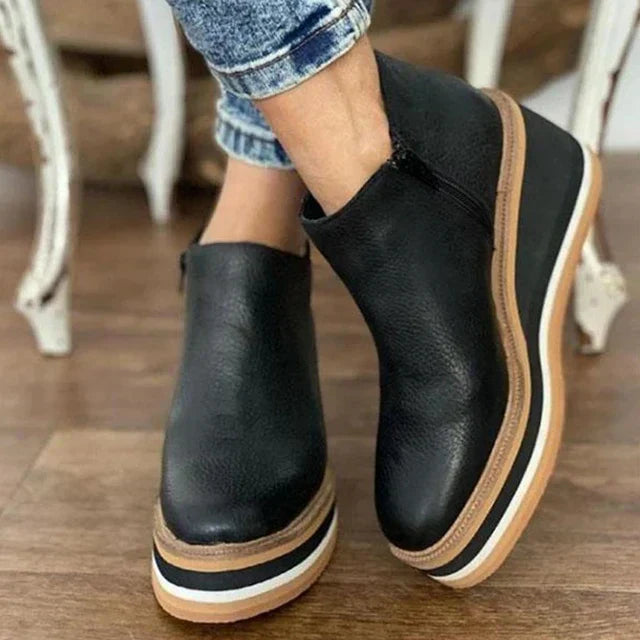 Lucía – Wsuwane botki casual na platformie damskie
