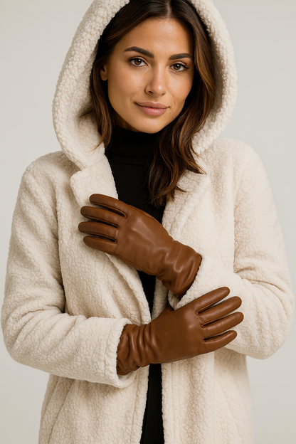 Alba – Miękki Płaszcz z Kapturem o Prostym Kroju