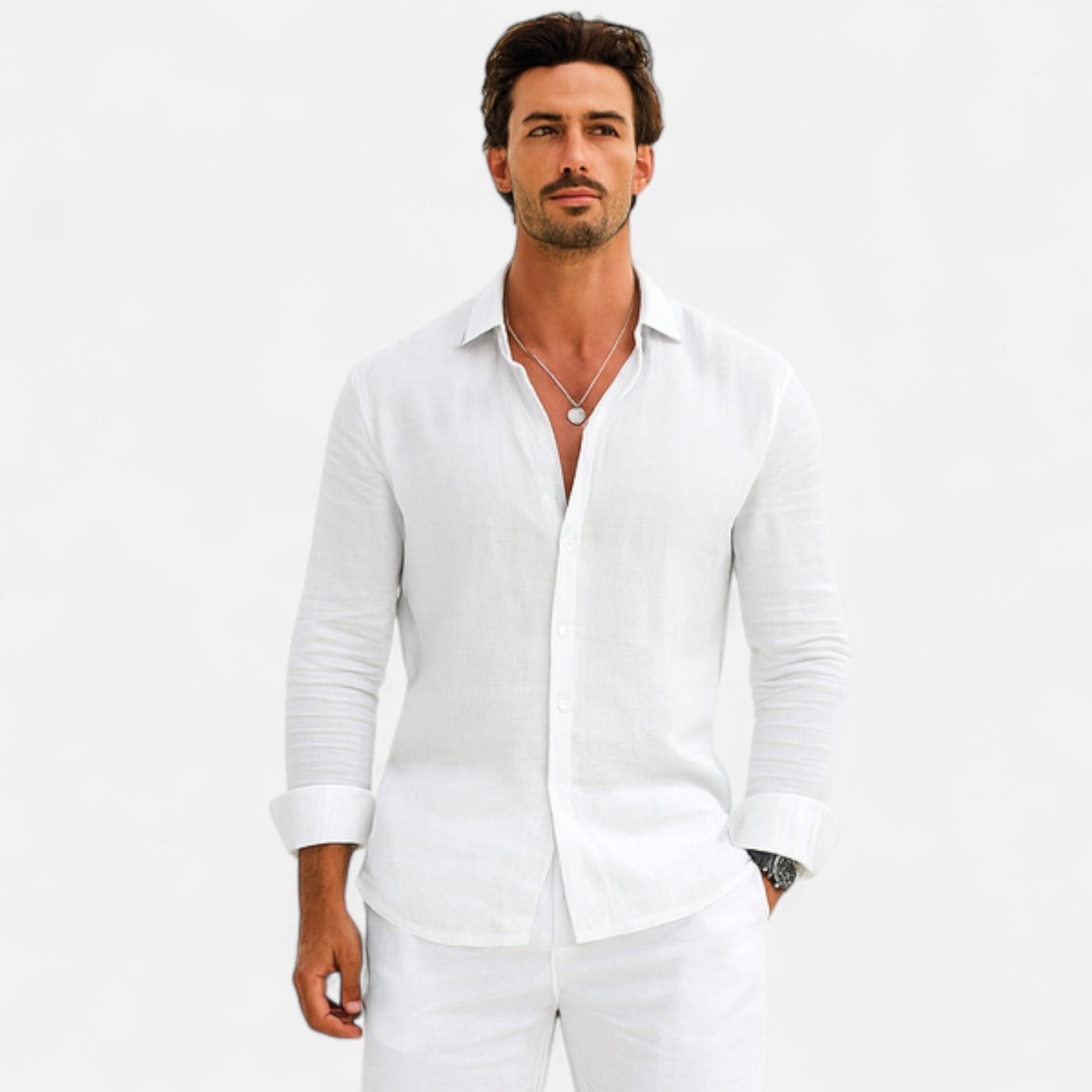 Robert – Linen Heritage Shirt for Men - Image 8