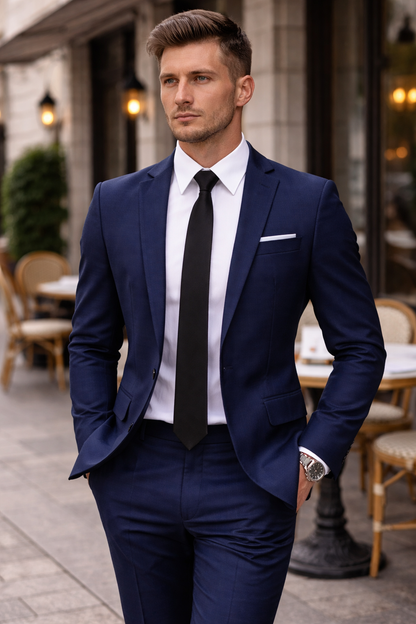 Michał – Elegancki Garnitur Męski Dwuczęściowy z Marynarką i Spodniami