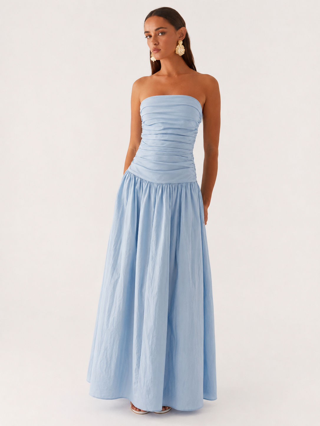 Theresa – Elegancka sukienka bez ramiączek