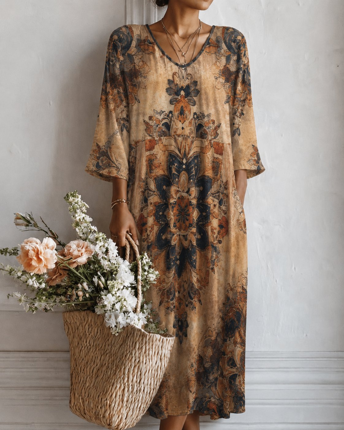 Karina – Maxi sukienka w kwiatowy print