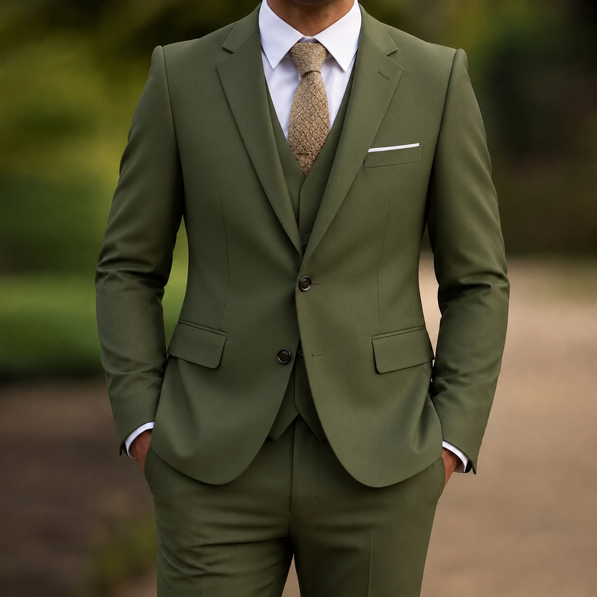 Manuel – Elegancki garnitur męski trzyczęściowy