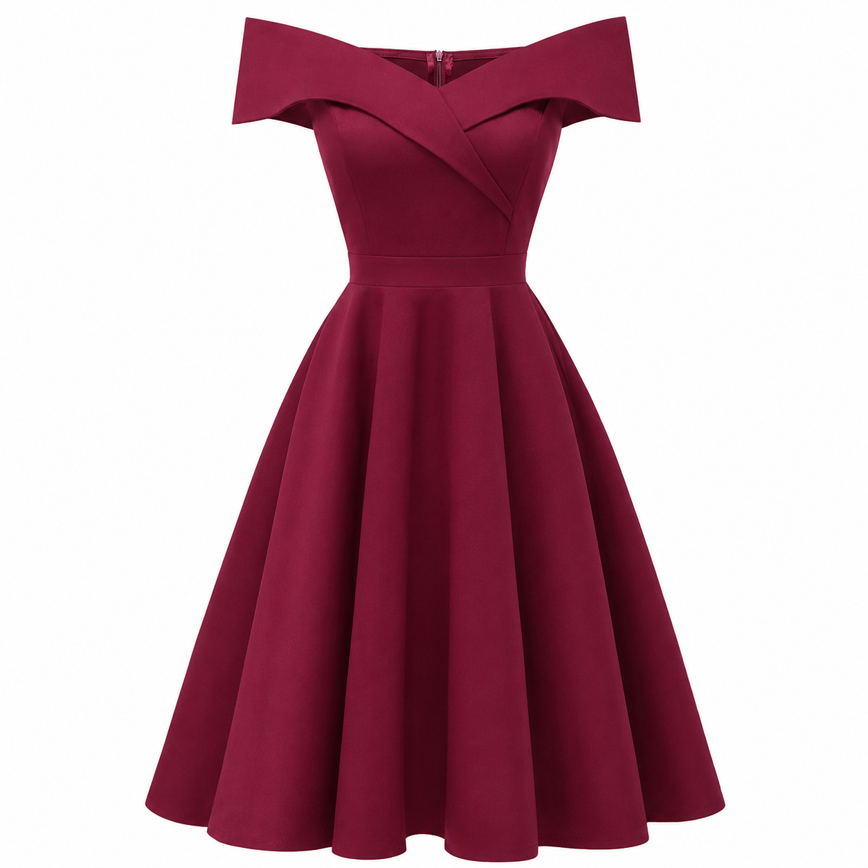 Ewa – Elegancka sukienka z odkrytymi ramionami dla kobiet