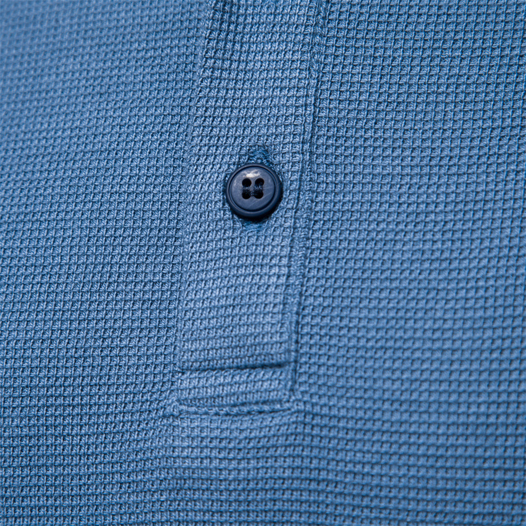 Ethan - Koszulka męska longsleeve z długim rękawem i dekoltem henley