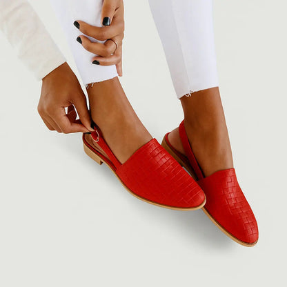 Emily – Woven Slingback Shoes - Image 7