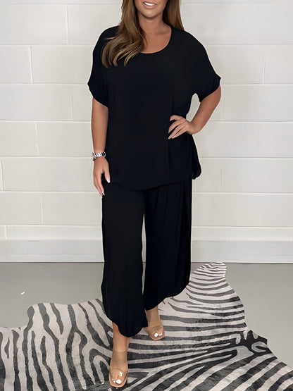 Anna – Stylowy dwuczęściowy komplet damski z lekkiej tkaniny