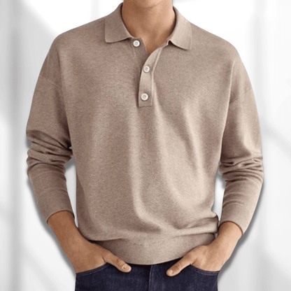 Hugo – Klasyczny longsleeve polo męski