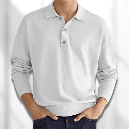 Hugo – Klasyczny longsleeve polo męski