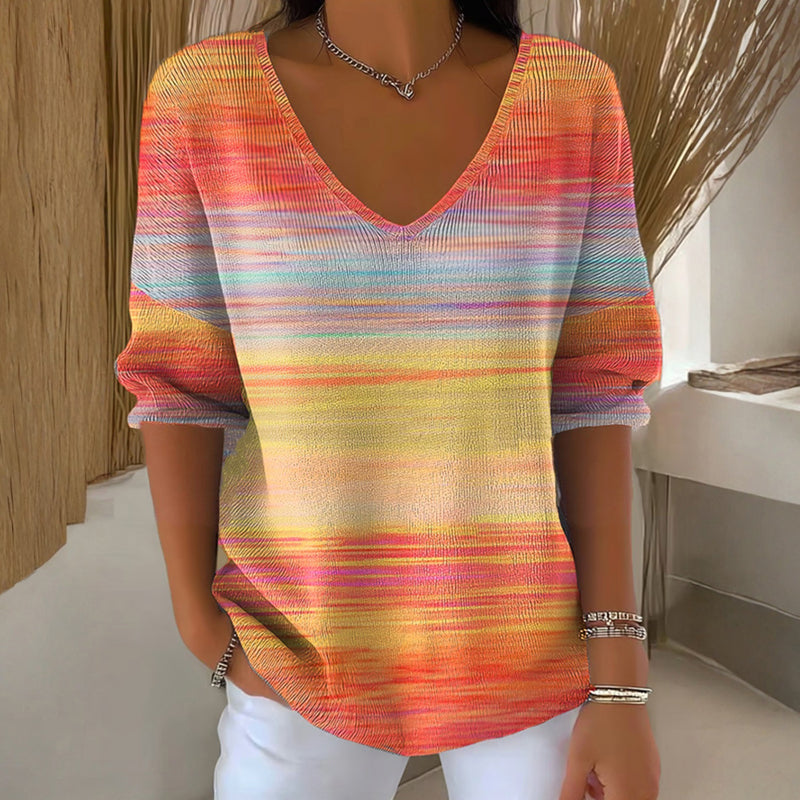 Amelie – Stylish V-Neck Blouse - Image 2