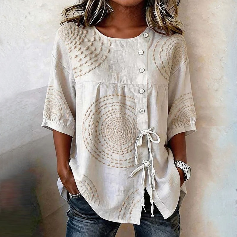 Alina – Floral Detail Blouse - Image 1