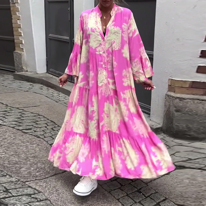 Luisa – Floral Loose-Fitting Patchwork Dress - Image 16