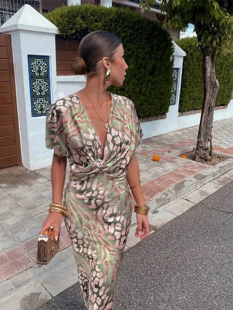 Franziska – Women Floral Print Evening Dress - Image 5