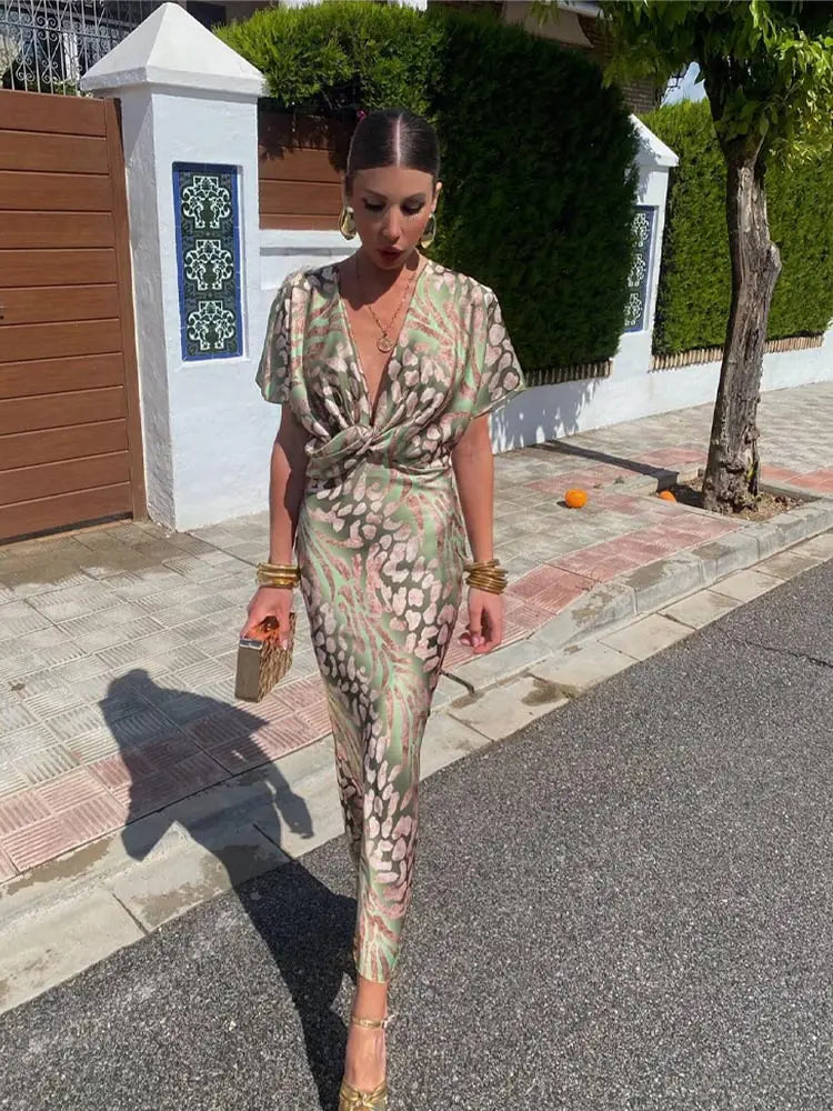 Franziska – Women Floral Print Evening Dress - Image 2