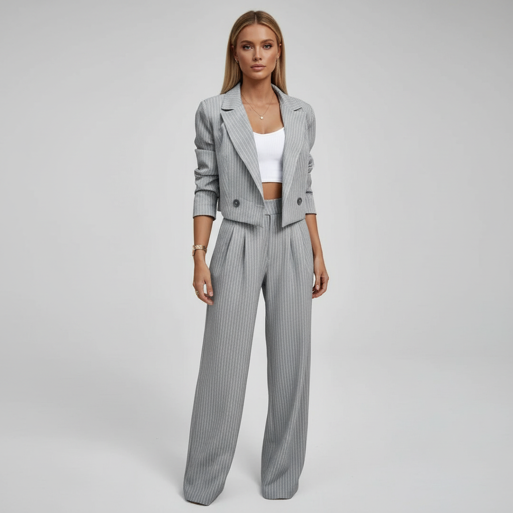 Luisa – Women Tailored Pinstripe Suit - Image 5