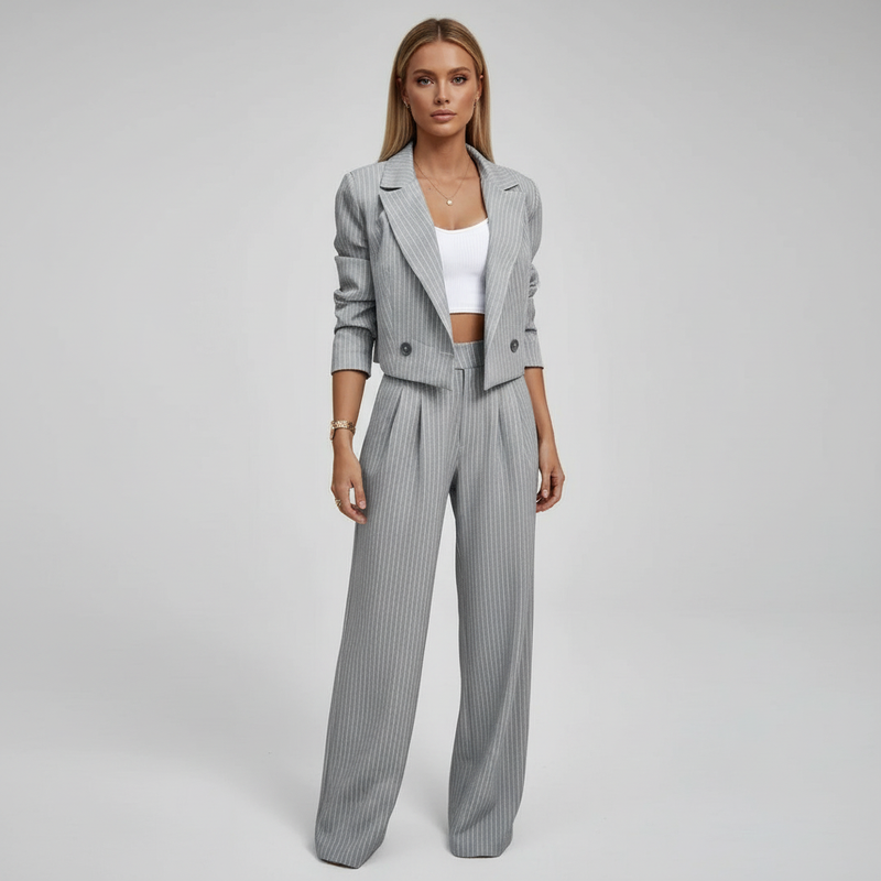 Luisa – Women Tailored Pinstripe Suit - Image 5