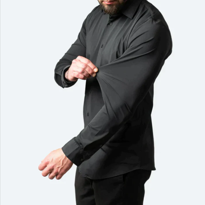 Michał – Męska Koszula Slim Fit z Elastycznego Materiału