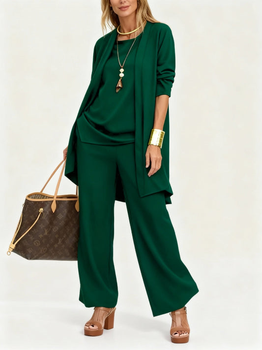 Lena – Kobiecy Elegancki Komplet z Tunikiem i Spodniami
