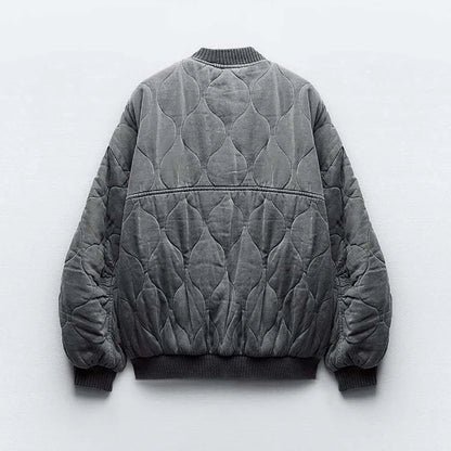 Pluen | Locker sitzende Szarye Bomberjacke