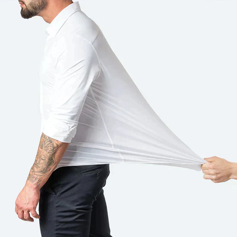 Michał – Męska Koszula Slim Fit z Elastycznego Materiału