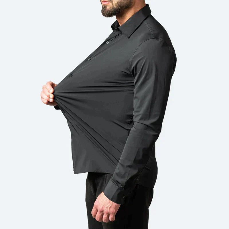 Michał – Męska Koszula Slim Fit z Elastycznego Materiału