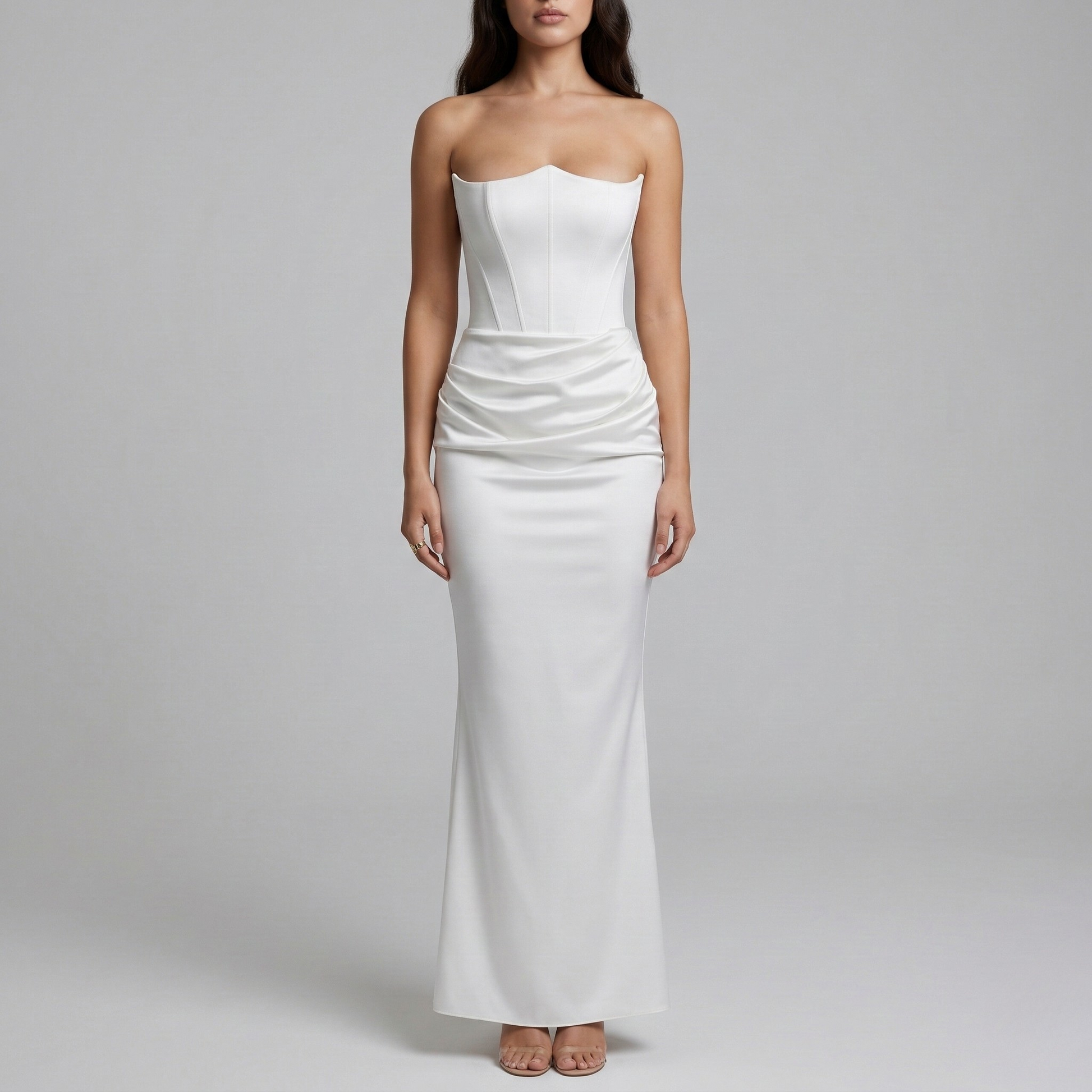 Andrea – Elegant Strapless Evening Dress for Women - Image 6