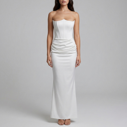 Andrea – Elegant Strapless Evening Dress for Women - Image 6
