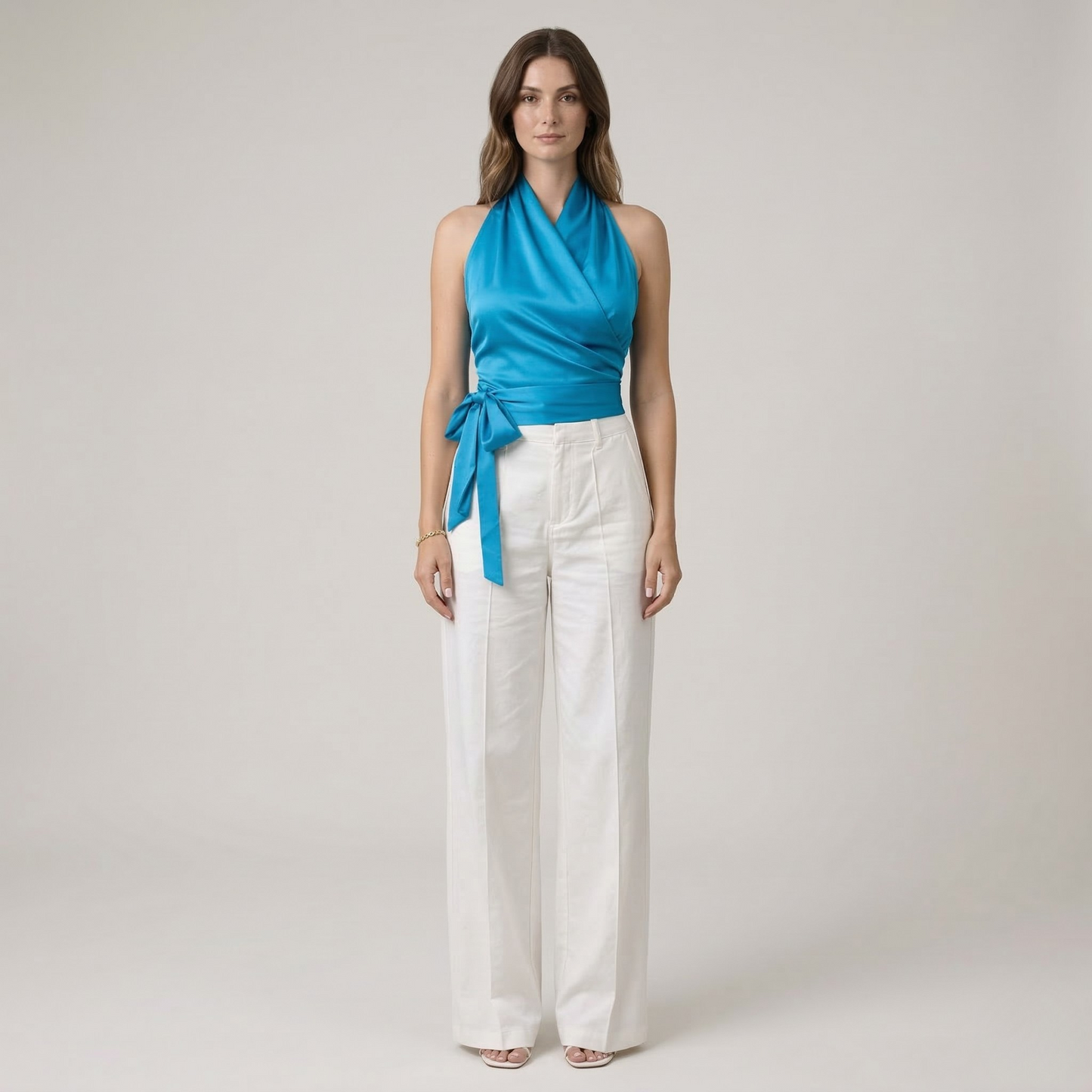 Susanne – Elegant Halter Neck Top with Belt for Women - Image 5