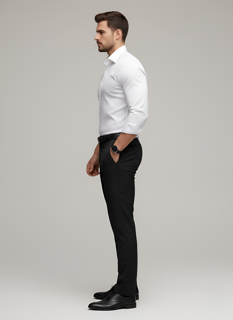 Nico – Men’s Wrinkle Free Button Up Shirt Slim Fit Long Sleeve - Image 2
