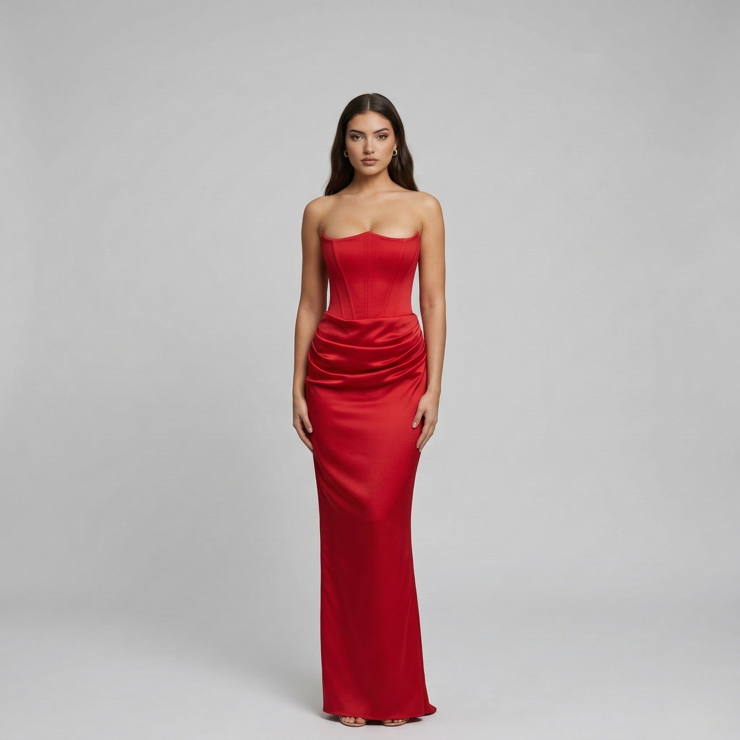 Andrea – Elegant Strapless Evening Dress for Women - Image 5