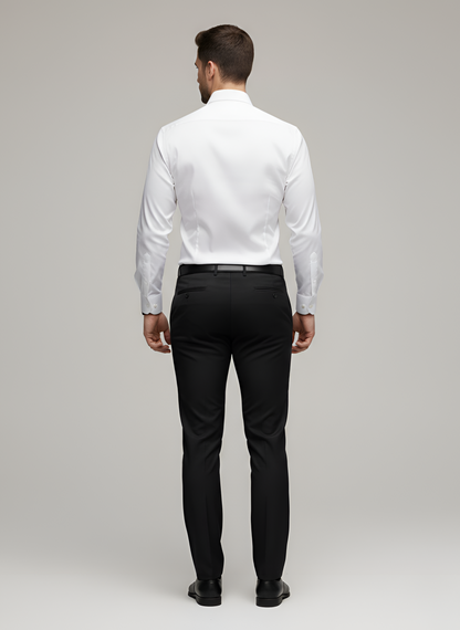 Nico – Men’s Wrinkle Free Button Up Shirt Slim Fit Long Sleeve - Image 3