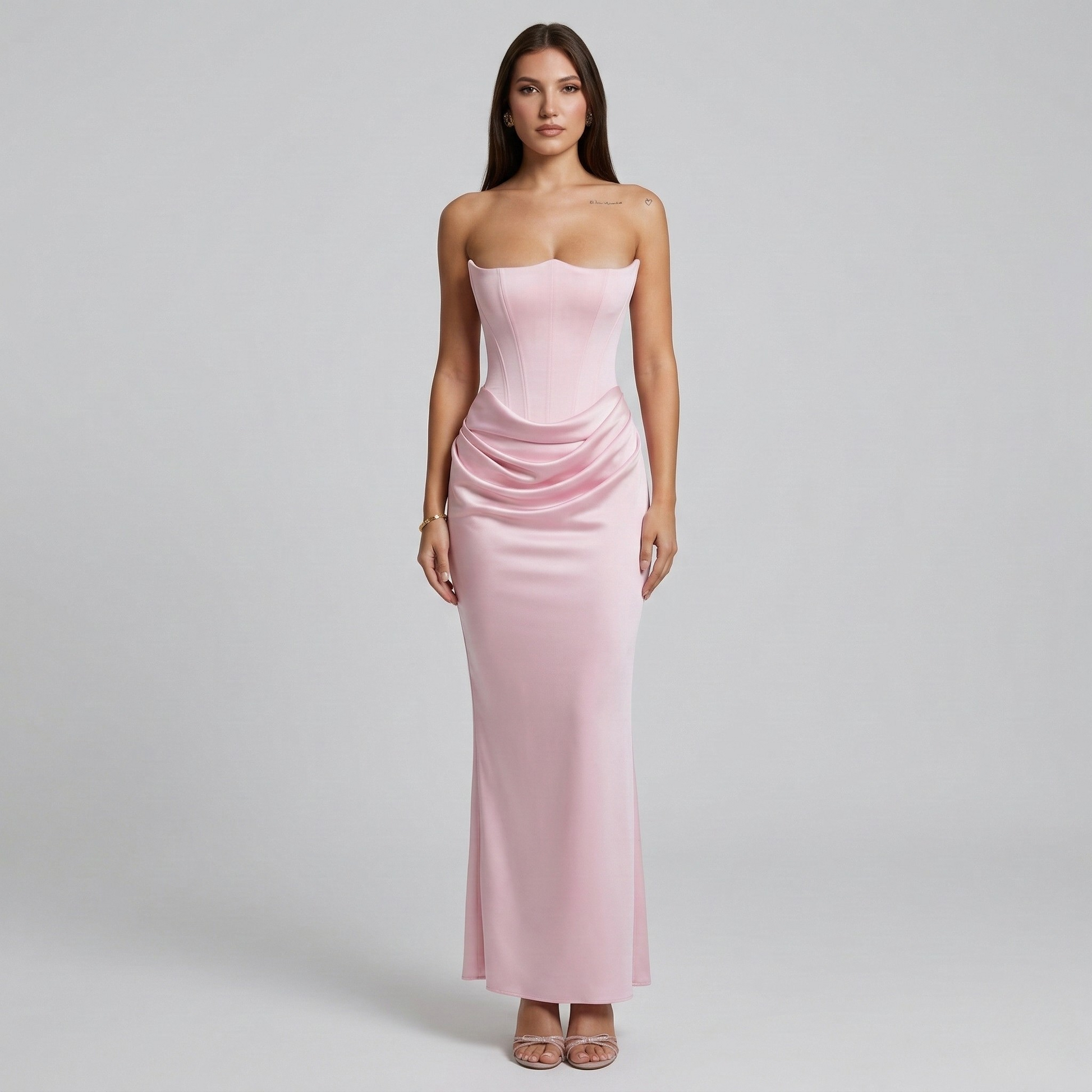 Andrea – Elegant Strapless Evening Dress for Women - Image 4