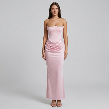 Andrea – Elegant Strapless Evening Dress for Women - Image 4