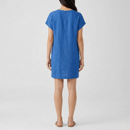 Stefanie – Short Sleeves with V-Neck Dress - Image 3