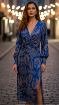 Charlotte – Elegant Floral Twist Dress for Women - Image 3