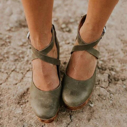 Erika – Women Wedge Heels with Closed Toe Shoes - Image 5
