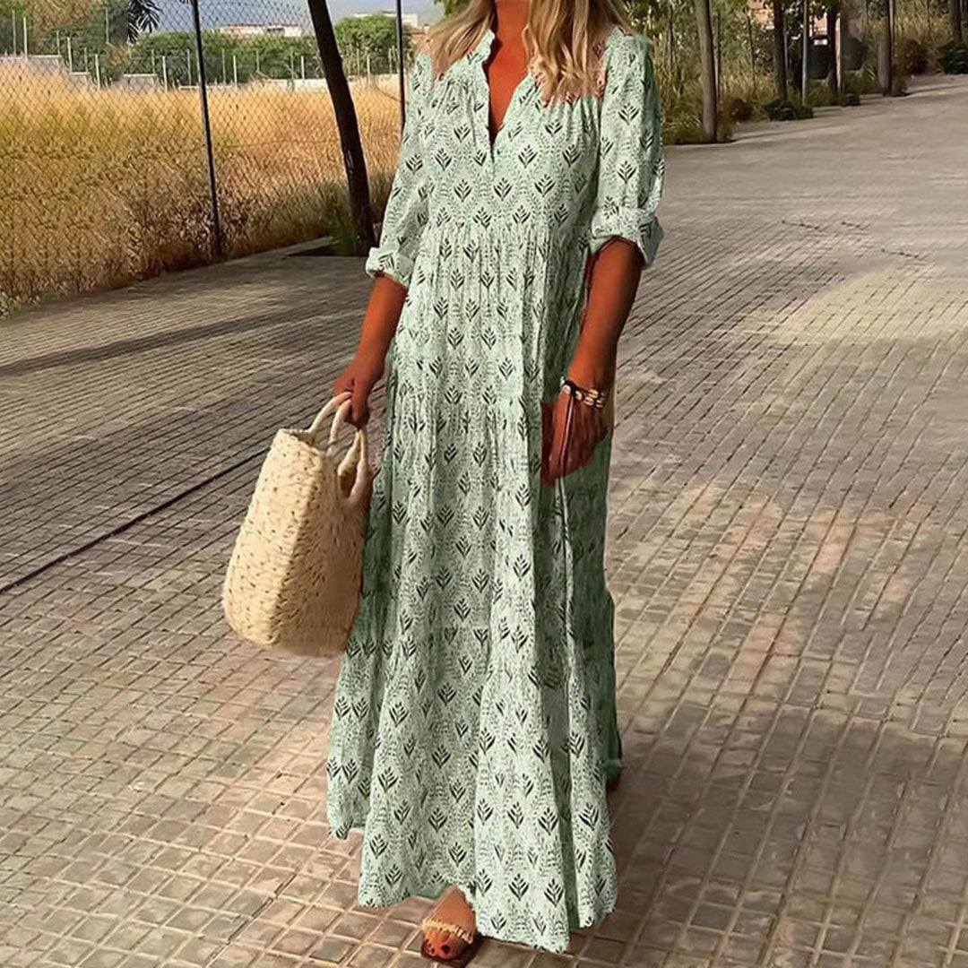 Vanessa – Floral Boho Maxi Dress - Image 4