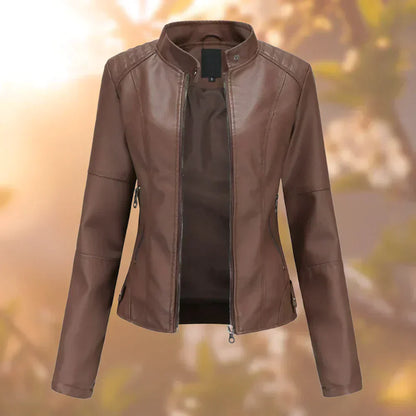 Laura – Damska ramoneska ze skóry ekologicznej