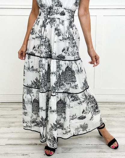 Irina – Women Classic Toile Maxi Dress - Image 11