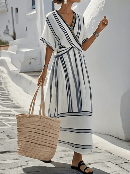 Charlotte – Women Striped Maxi Dress - Image 4