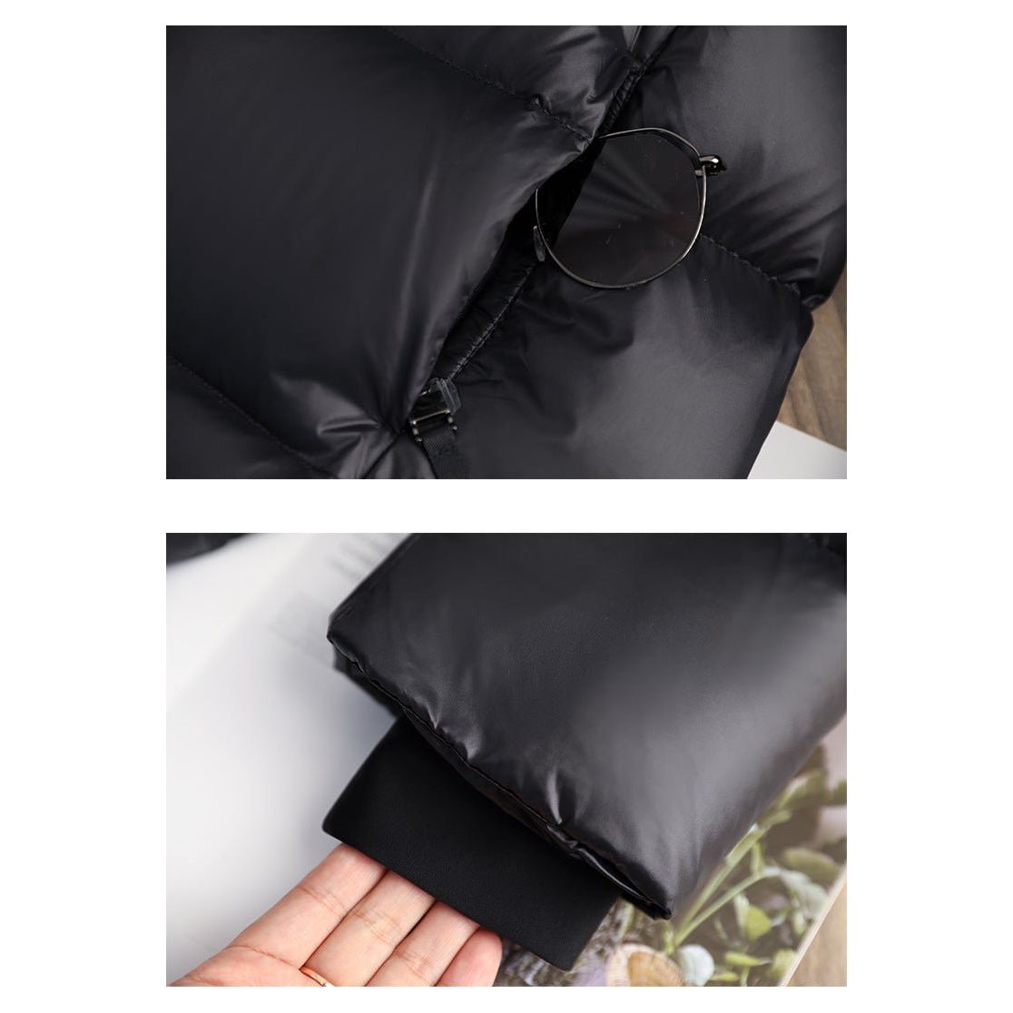 Anna – Elegancki Długi Puchowy Płaszcz Damski z Kapturem