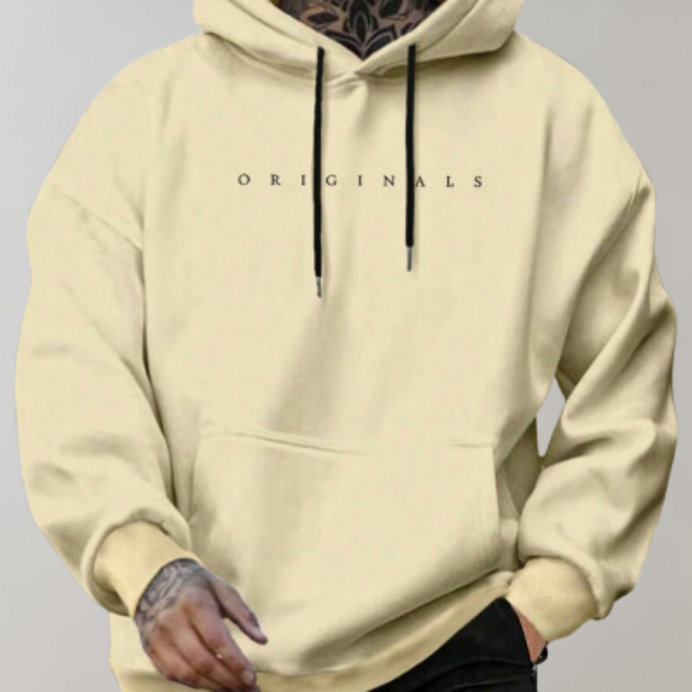 Max - Bluza męska oversize z kapturem i nadrukiem Originals