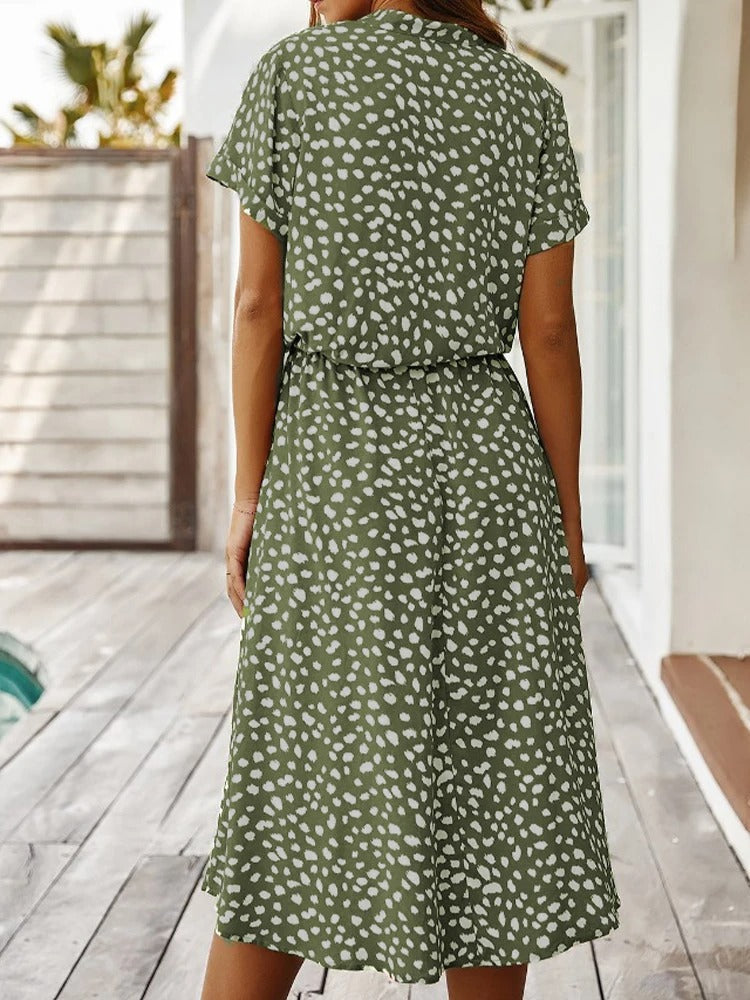 Gerda – Women Printed Midi Dress - Image 10