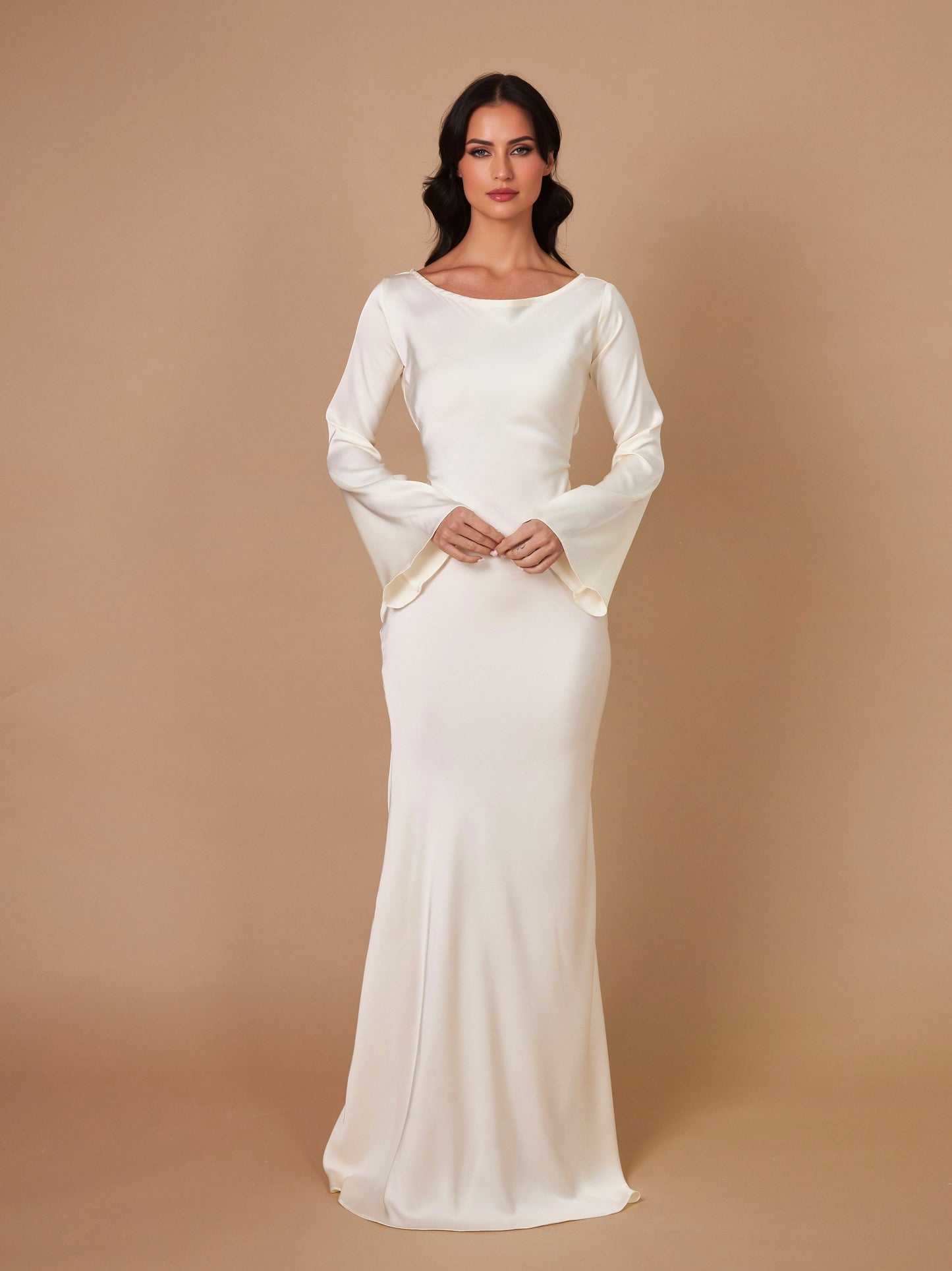 Clara – Elegant Long-sleeved Dress for Women - Image 11