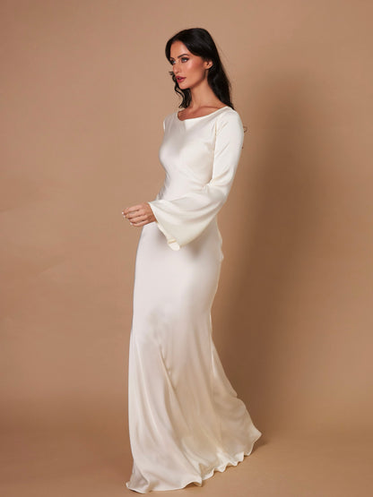 Clara – Elegant Long-sleeved Dress for Women - Image 12