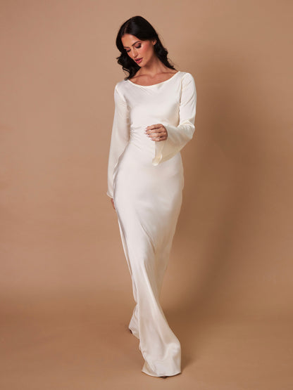 Clara – Elegant Long-sleeved Dress for Women - Image 13