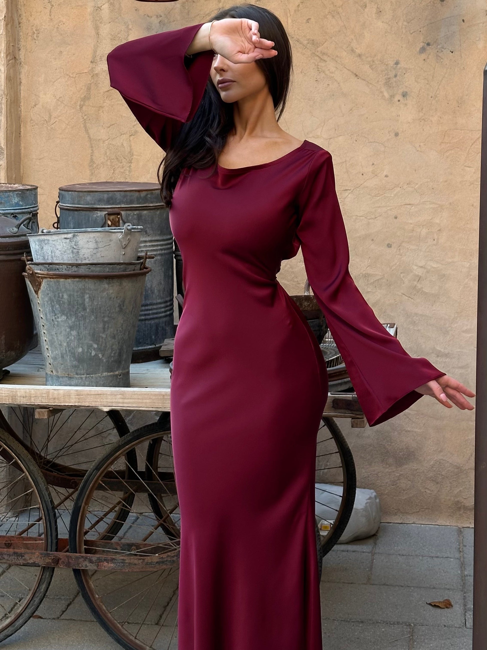 Clara – Elegant Long-sleeved Dress for Women - Image 26