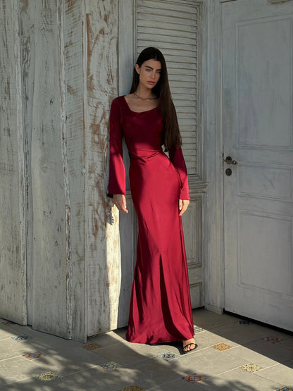 Clara – Elegant Long-sleeved Dress for Women - Image 4